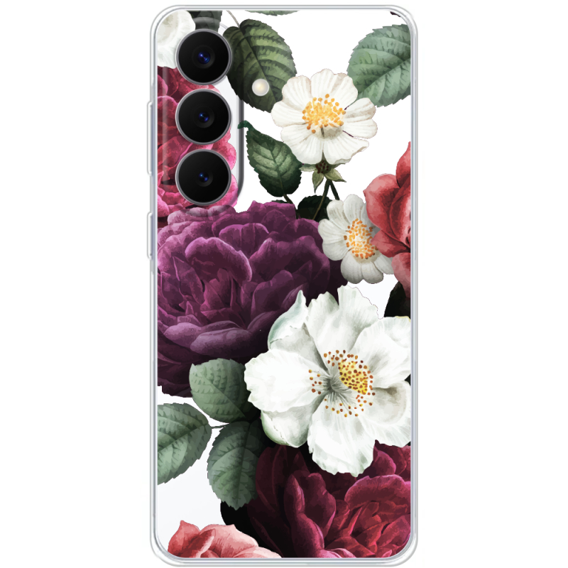 Прозорий чохол BoxFace Samsung Galaxy S26 Plus (S947) Floral Dark Dreams