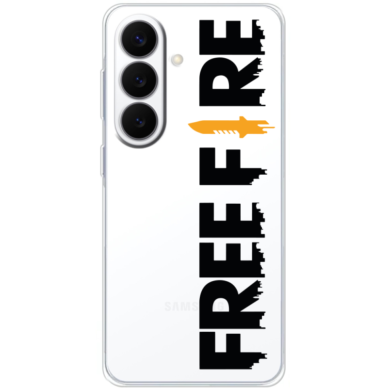 Прозорий чохол BoxFace Samsung Galaxy S26 Plus (S947) Free Fire Black Logo