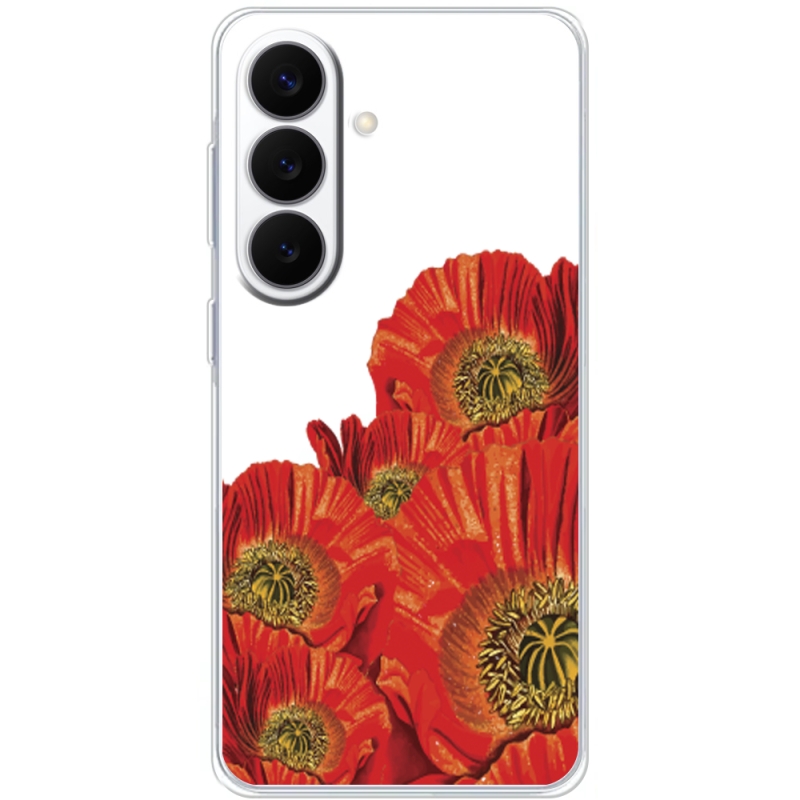 Прозорий чохол BoxFace Samsung Galaxy S26 Plus (S947) Red Poppies