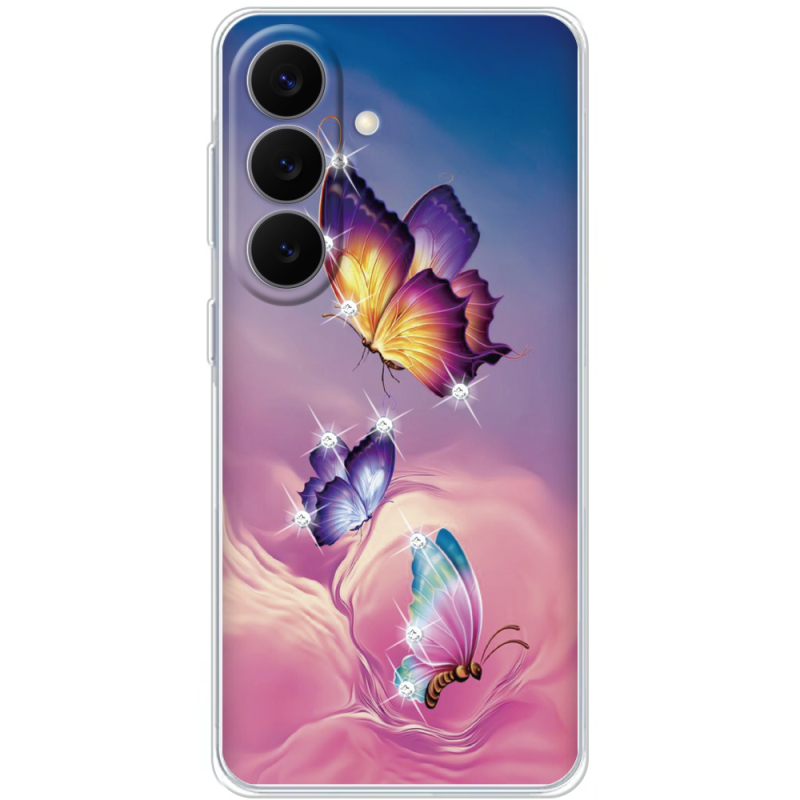 Чохол зі стразами Samsung Galaxy S26 Plus (S947) Butterflies