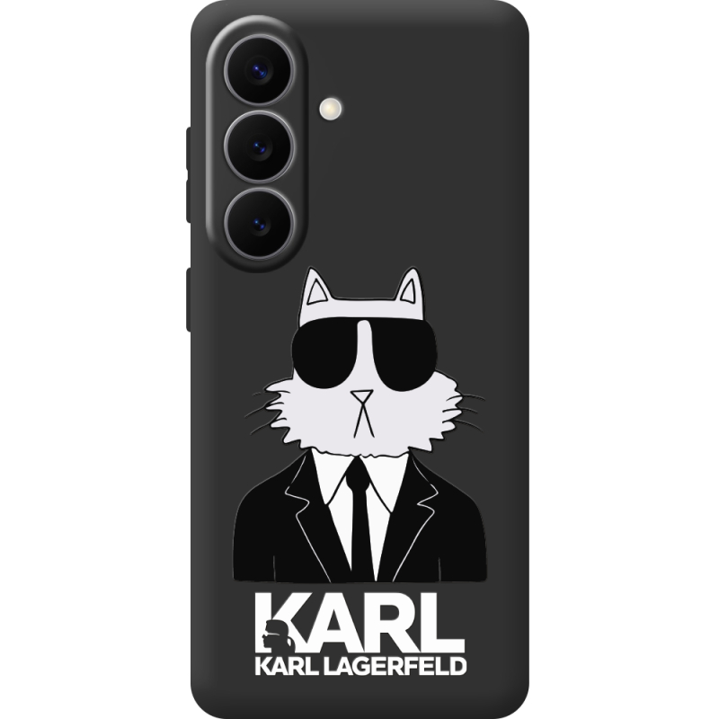 Черный чехол BoxFace Samsung Galaxy S26 Plus (S947) Cat in Black