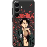 Черный чехол BoxFace Samsung Galaxy S26 Plus (S947) Атака Титанов Леви