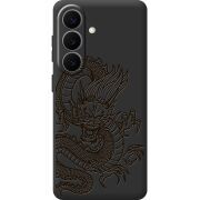 Черный чехол BoxFace Samsung Galaxy S26 Plus (S947) Chinese Dragon