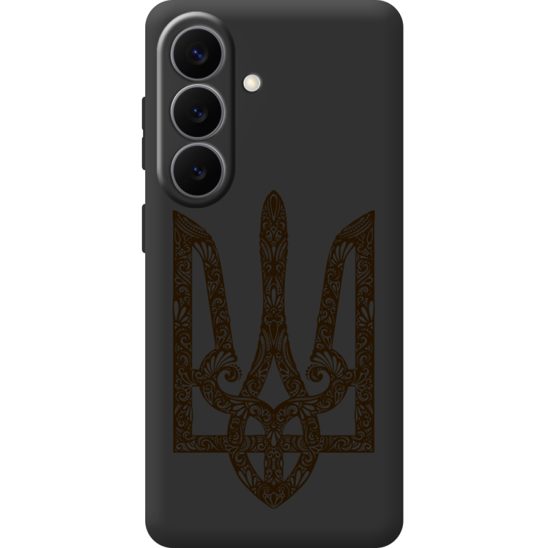 Черный чехол BoxFace Samsung Galaxy S26 Plus (S947) Ukrainian Trident