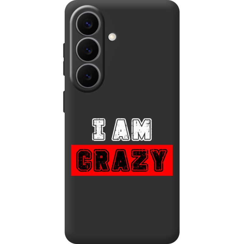 Черный чехол BoxFace Samsung Galaxy S26 Plus (S947) I'm Crazy