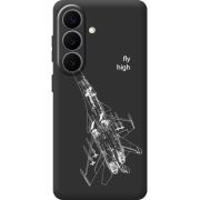 Черный чехол BoxFace Samsung Galaxy S26 Plus (S947) Військовий літак