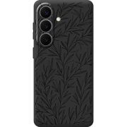 Черный чехол BoxFace Samsung Galaxy S26 Plus (S947) Leaves