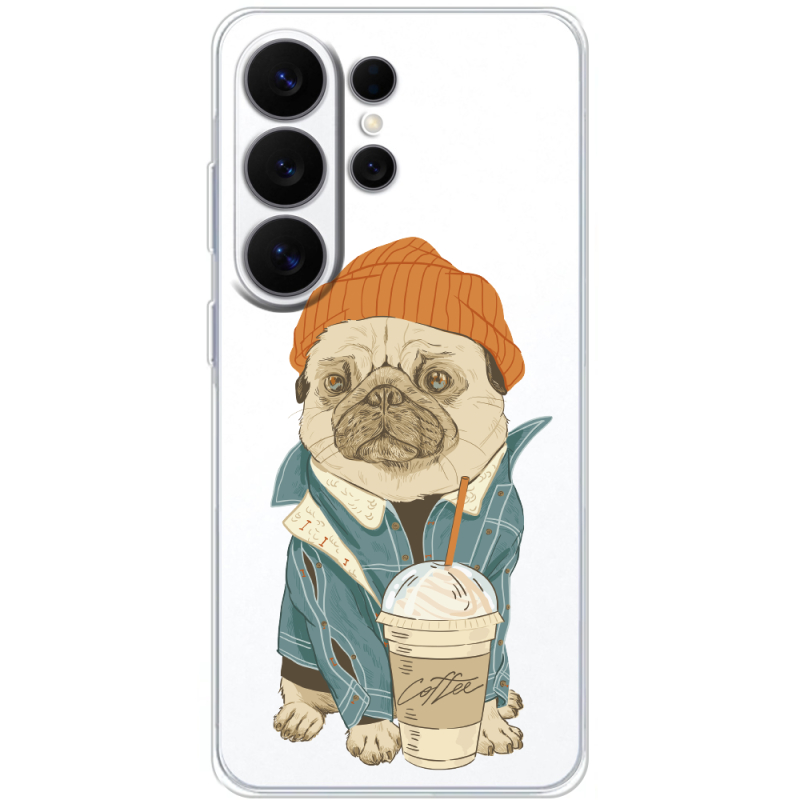 Прозорий чохол BoxFace Samsung Galaxy S26 Ultra (S948) Dog Coffeeman