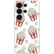 Прозорий чохол BoxFace Samsung Galaxy S26 Ultra (S948) с 3D-глазками Popcorn
