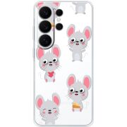 Прозорий чохол BoxFace Samsung Galaxy S26 Ultra (S948) с 3D-глазками Mouse