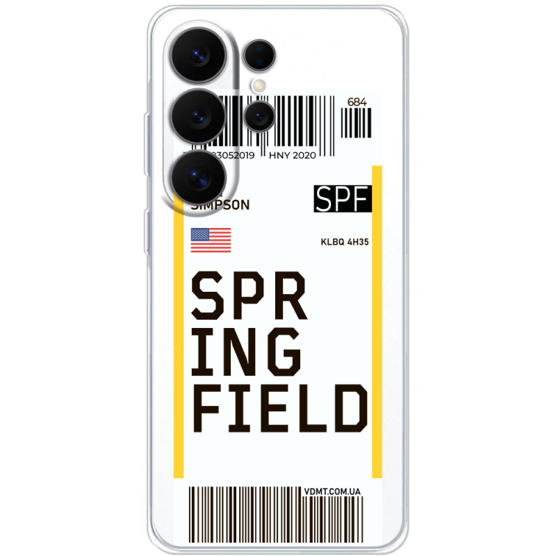 Прозорий чохол BoxFace Samsung Galaxy S26 Ultra (S948) Ticket Springfield