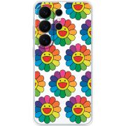 Прозорий чохол BoxFace Samsung Galaxy S26 Ultra (S948) Hippie Flowers