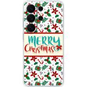 Прозорий чохол BoxFace Samsung Galaxy S26 Ultra (S948) Vintage Christmas Pattern