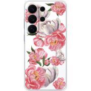 Прозорий чохол BoxFace Samsung Galaxy S26 Ultra (S948) Peony Watercolor Style