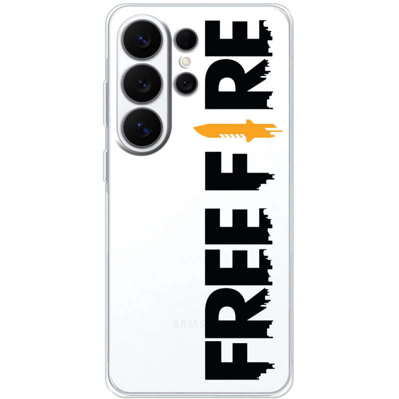 Прозорий чохол BoxFace Samsung Galaxy S26 Ultra (S948) Free Fire Black Logo