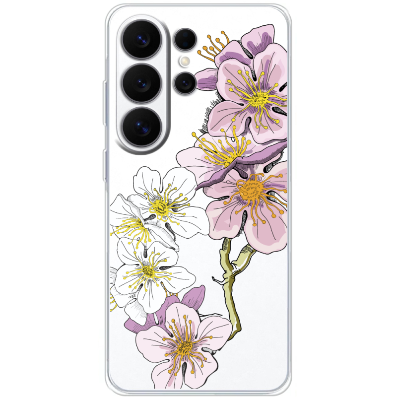 Прозорий чохол BoxFace Samsung Galaxy S26 Ultra (S948) Cherry Blossom
