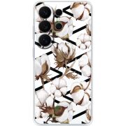 Прозорий чохол BoxFace Samsung Galaxy S26 Ultra (S948) Cotton flowers