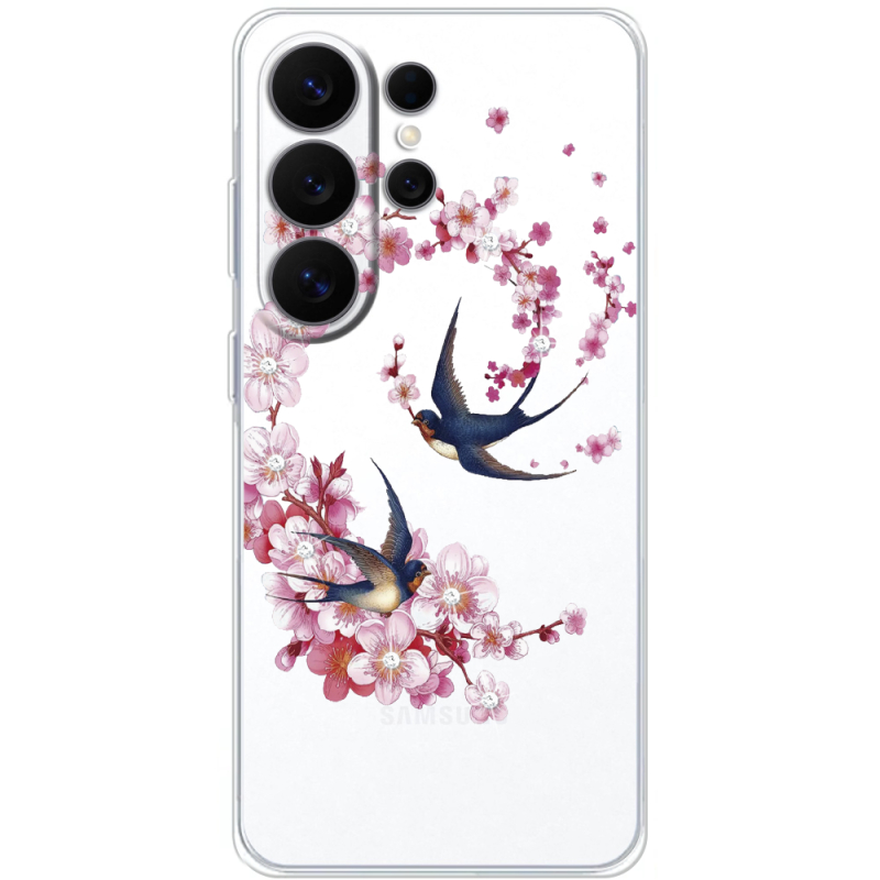 Чохол зі стразами Samsung Galaxy S26 Ultra (S948) Swallows and Bloom