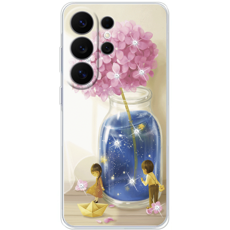 Чохол зі стразами Samsung Galaxy S26 Ultra (S948) Little Boy and Girl