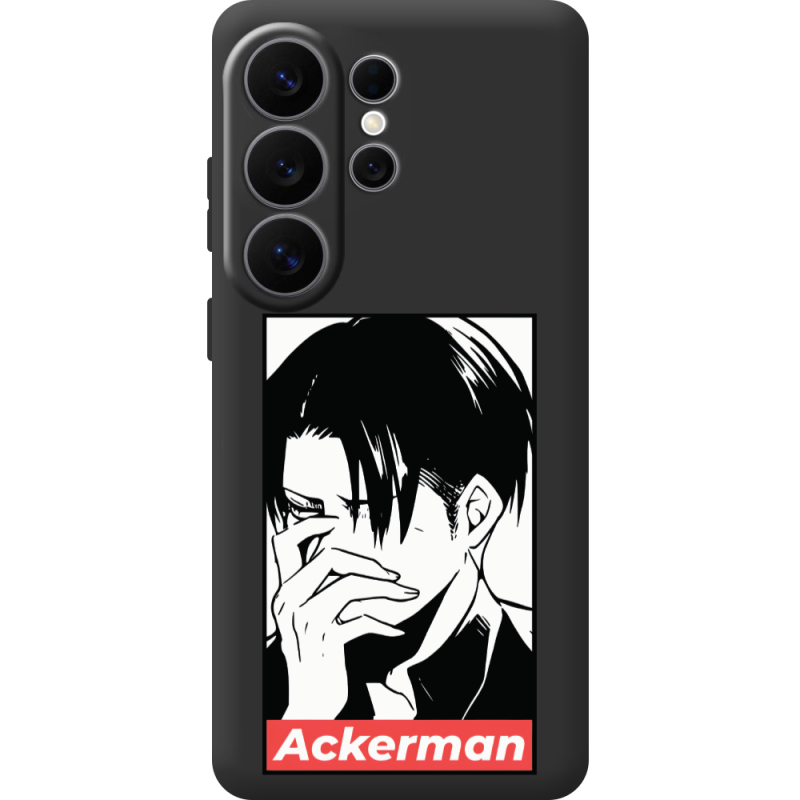 Чорний чохол BoxFace Samsung Galaxy S26 Ultra (S948) Attack On Titan - Ackerman