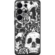 Чорний чохол BoxFace Samsung Galaxy S26 Ultra (S948) Skull and Roses