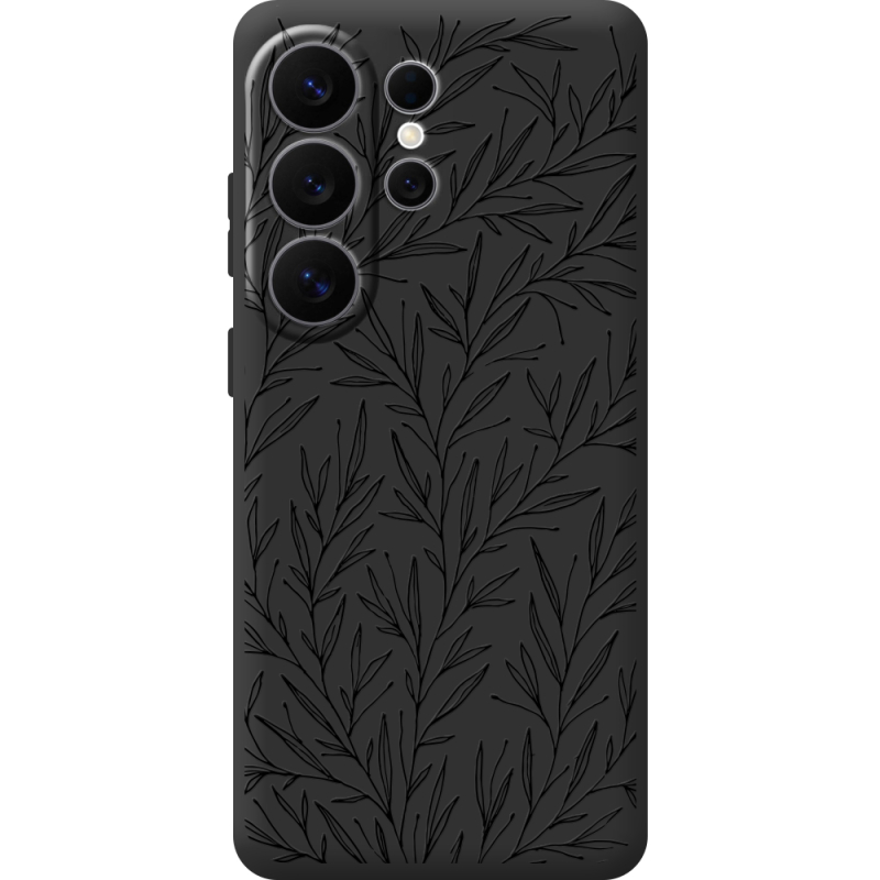 Чорний чохол BoxFace Samsung Galaxy S26 Ultra (S948) Leaves