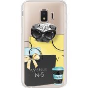 Прозрачный чехол Uprint Samsung J260 Galaxy J2 Core Fashion Pug