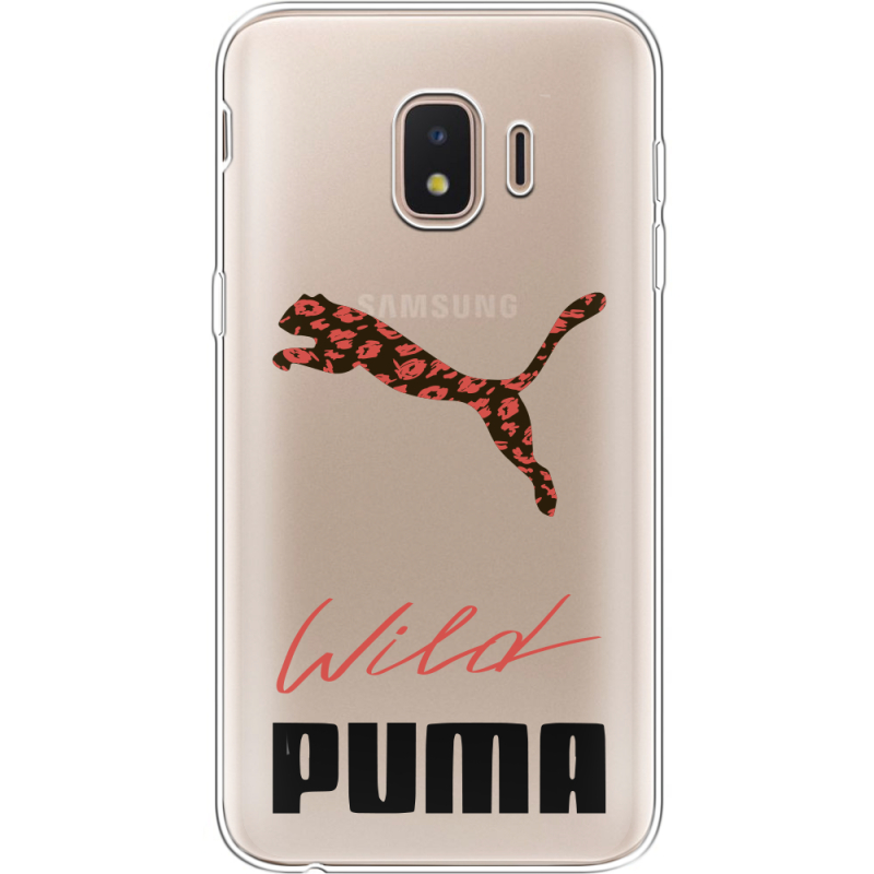 Прозрачный чехол Uprint Samsung J260 Galaxy J2 Core Wild Cat