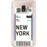 Прозрачный чехол Uprint Samsung J260 Galaxy J2 Core Ticket New York