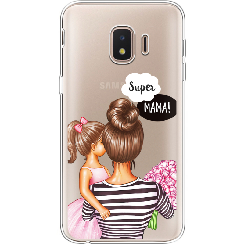 Прозрачный чехол Uprint Samsung J260 Galaxy J2 Core Super Mama and Daughter