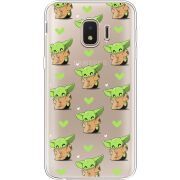 Прозрачный чехол Uprint Samsung J260 Galaxy J2 Core Pattern Baby Yoda