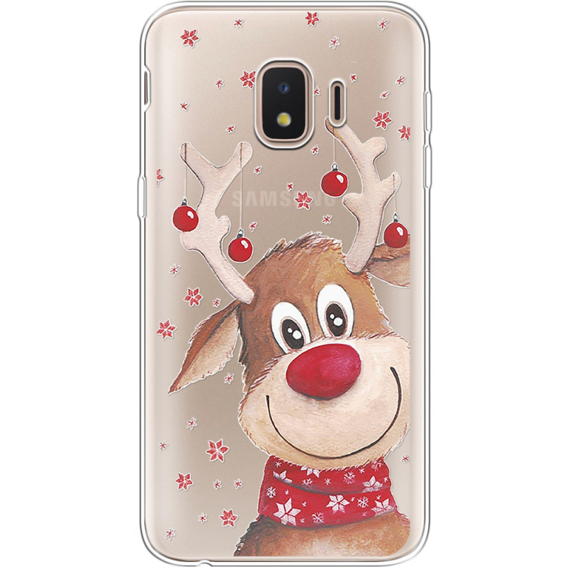 Прозрачный чехол Uprint Samsung J260 Galaxy J2 Core Winter Deer