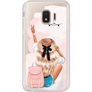 Прозрачный чехол Uprint Samsung J260 Galaxy J2 Core Travel Girl