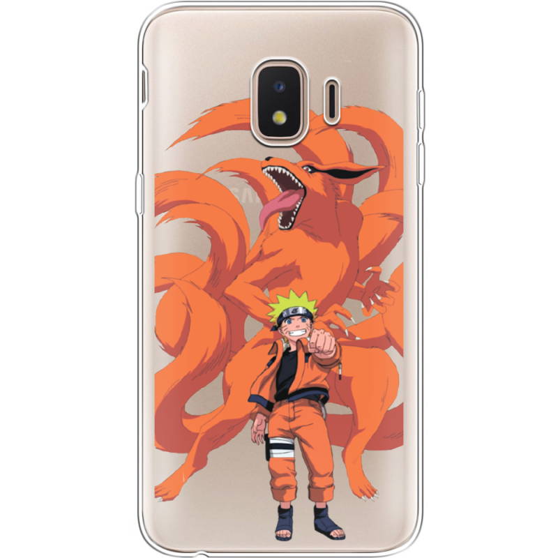 Прозрачный чехол Uprint Samsung J260 Galaxy J2 Core Naruto and Kurama