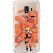 Прозрачный чехол Uprint Samsung J260 Galaxy J2 Core Naruto and Kurama