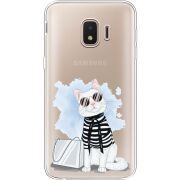 Прозрачный чехол Uprint Samsung J260 Galaxy J2 Core Cat Style