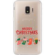 Прозрачный чехол Uprint Samsung J260 Galaxy J2 Core Merry Christmas