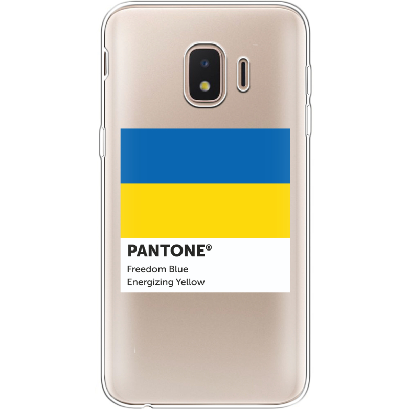 Прозрачный чехол Uprint Samsung J260 Galaxy J2 Core Pantone вільний синій