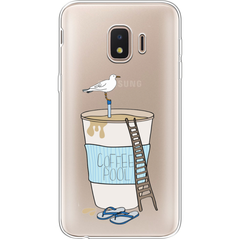 Прозрачный чехол Uprint Samsung J260 Galaxy J2 Core Segull in Cofee Pool
