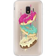 Прозрачный чехол Uprint Samsung J260 Galaxy J2 Core Donuts