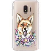 Прозрачный чехол Uprint Samsung J260 Galaxy J2 Core Winking Fox