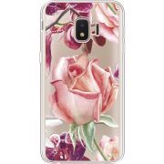 Прозрачный чехол Uprint Samsung J260 Galaxy J2 Core Rose