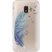 Прозрачный чехол Uprint Samsung J260 Galaxy J2 Core Feather