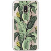 Прозрачный чехол Uprint Samsung J260 Galaxy J2 Core Banana Leaves