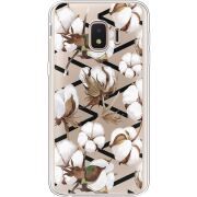 Прозрачный чехол Uprint Samsung J260 Galaxy J2 Core Cotton flowers