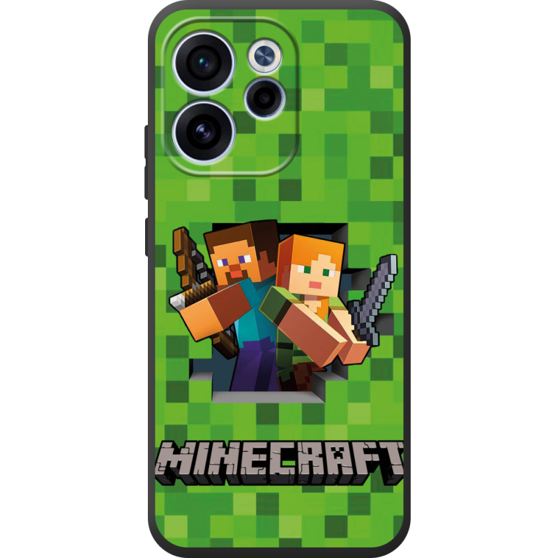 Чохол BoxFace OPPO Reno 15 F Майнкрафт Стів і Алекс