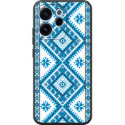 Чохол BoxFace OPPO Reno 15 F Блакитний Орнамент