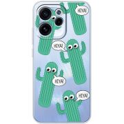 Прозорий чохол BoxFace OPPO Reno 15 F с 3D-глазками HIYA