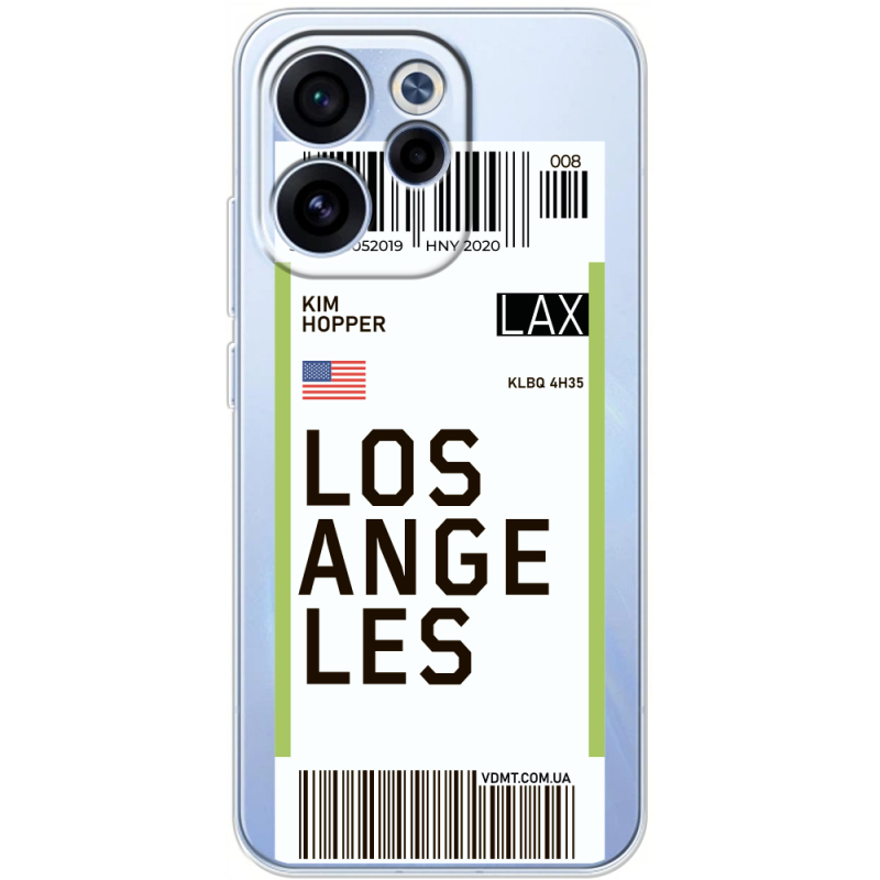 Прозорий чохол BoxFace OPPO Reno 15 F Ticket Los Angeles