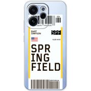 Прозорий чохол BoxFace OPPO Reno 15 F Ticket Springfield